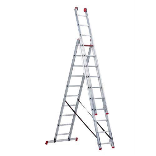 Altrex All Round driedubbele ladder ongecoat 3x10 treden