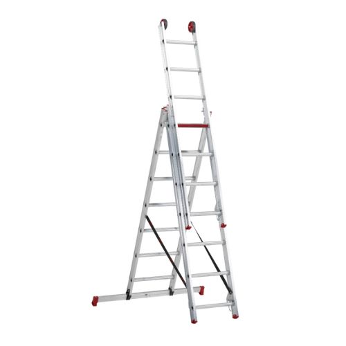 Altrex All Round driedubbele ladder ongecoat 3x7 treden