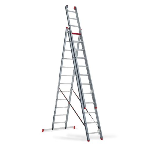 Altrex Atlantis driedubbele ladder gecoat 3x12 treden