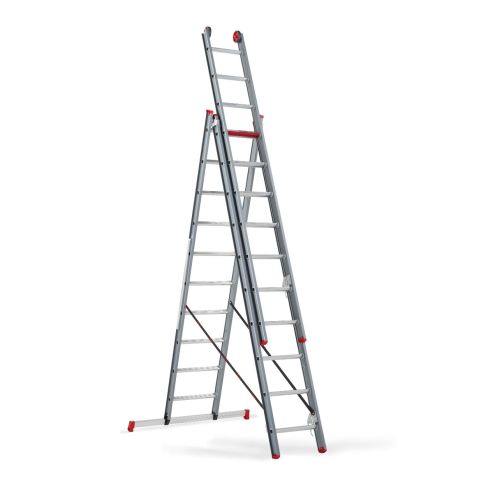 Altrex Atlantis driedubbele ladder gecoat 3x10 treden