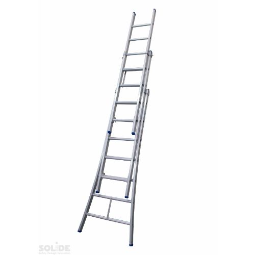 Solide 3-delige ladder gecoat 3x7 treden