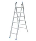 Solide 2-delige ladder gecoat 2x6 treden