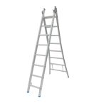 Solide 2-delige ladder gecoat 2x8 treden