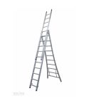 Solide 3-delige ladder gecoat 3x10 treden