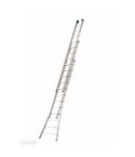 Solide 3-delige ladder gecoat 3x14 treden