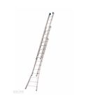 Solide 3-delige ladder gecoat 3x16 treden