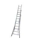 Solide 3-delige ladder gecoat 3x8 treden