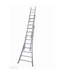 Solide 3-delige ladder gecoat 3x9 treden