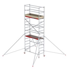 Altrex vouwsteiger 5.8m werkhoogte incl. stabilisatoren + kantplankset