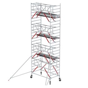 Altrex Rolsteiger RS52 135x185 8,2 m werkhoogte Enkele Voorloopleuning Fiber-Deck®
