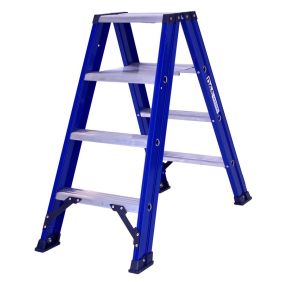 Das Hercules dubbele oploopbare trap blauw