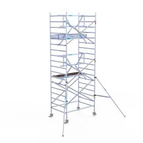 Euroscaffold Rolsteiger 135x185 6,2m werkhoogte Enkele Voorloopleuning