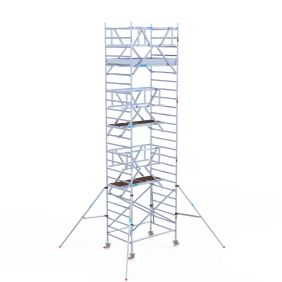 Euroscaffold Rolsteiger 135x185 8,2m werkhoogte Carbon Vloer Dubbele Voorloopleuning