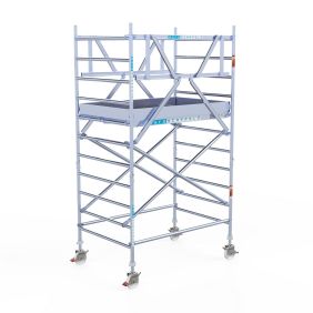 Euroscaffold Rolsteiger 135x245 4,2m werkhoogte Carbon Vloer Dubbele Voorloopleuning