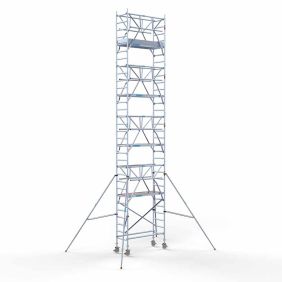Euroscaffold Rolsteiger 75x185 10,2m werkhoogte Dubbele Voorloopleuning