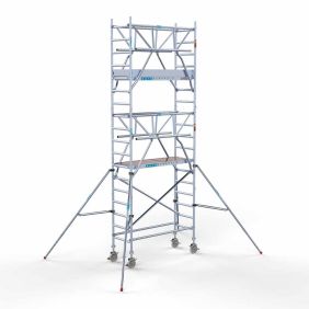 Euroscaffold Rolsteiger 75x245 6,2m werkhoogte Dubbele Voorloopleuning