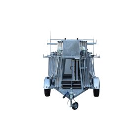 Skyworks Rolsteiger Professioneel 135x245 6,2 m werkhoogte CarbonDeck Enkele Voorloopleuning incl. Steigeraanhanger DeLuxe