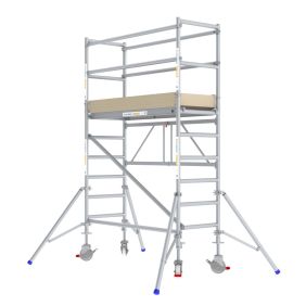 Skyworks Kamersteiger 4m werkhoogte 75x185 Compleet (A-blad ARBO-norm incl. verstelbare wielen)