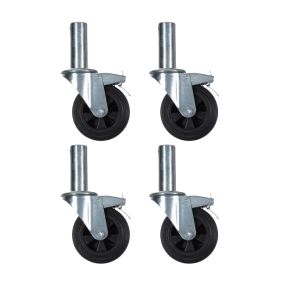 Skyworks kamersteiger wiel 125 mm Universeel (set 4 st.)