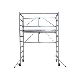 Skyworks Kamersteiger 4m werkhoogte 75x185 (met luik + kleine stabilisatoren)