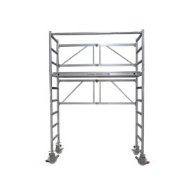 Skyworks Kamersteiger 4m werkhoogte 75x185 (met luik + verstelbare wielen)