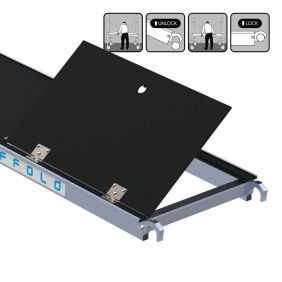 Platform lichtgewicht met luik Euroscaffold