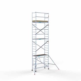 Euroscaffold Vouwsteiger 7.5m werkhoogte incl. stabilisatoren + kantplankset