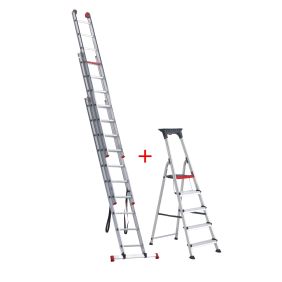 Altrex All Round 3x10 + Double Decker Huishoudtrap 5 Treden (set aanbieding)