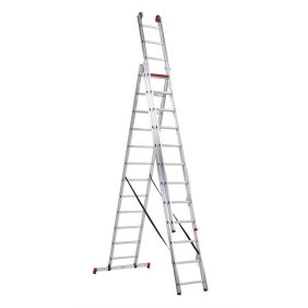 Altrex All Round driedubbele ladder ongecoat 3x12 treden (AR 3080)