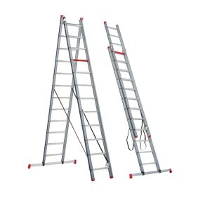 Altrex Atlantis 2-delige reformladder 2x12 sporten incl. stabiliteitsbalk