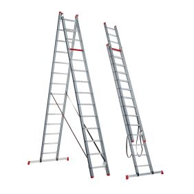 Altrex Atlantis 2-delige reformladder 2x14 sporten incl. stabiliteitsbalk