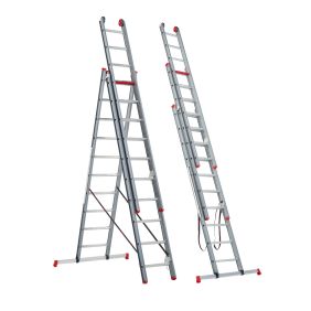 Altrex Atlantis 3-delige reformladder 3x10 sporten incl. stabiliteitsbalk