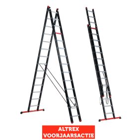 Altrex Mounter 2-delige reformladder 2x14 sporten incl. stabiliteitsbalk