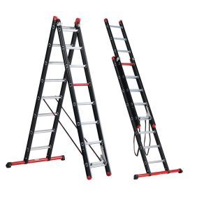 Altrex Mounter 2-delige reformladder 2x8 sporten incl. stabiliteitsbalk