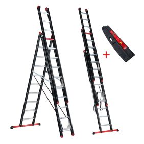 Altrex Mounter 3-delige reformladder 3x10 sporten incl. stabiliteitsbalk (+ laddermat)