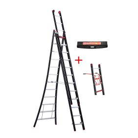 Altrex Nevada 3x12 reformladder + muurafhouder + laddermat (set aanbieding)