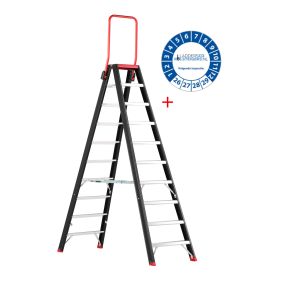 Altrex Taurus dubbel oploopbare trap (TDO) 10 treden incl. keuringssticker