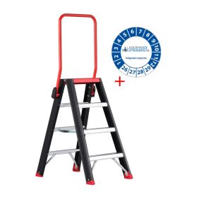 Altrex Taurus dubbel oploopbare trap (TDO) 4 treden incl. keuringssticker