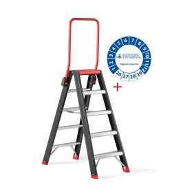Altrex Taurus dubbel oploopbare trap (TDO) 5 treden incl. keuringssticker