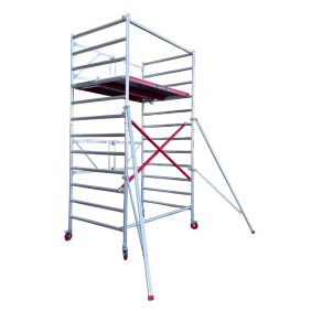 Altrex brede kamersteiger 4,5 meter werkhoogte (135x185 cm) incl. stabilisatoren