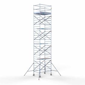Euroscaffold rolsteiger Euro 10.2 meter werkhoogte 135 x 185 Lichtgewicht platform