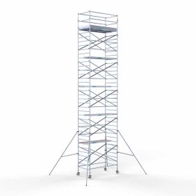 Euroscaffold rolsteiger Euro 12.2 meter werkhoogte 135 x 245 Lichtgewicht platform