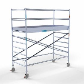 Euroscaffold rolsteiger Euro 4.2 meter werkhoogte 135 x 245 Lichtgewicht platform