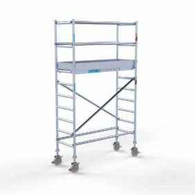 Euroscaffold rolsteiger Euro 4.2 meter werkhoogte 75 x 185 Lichtgewicht platform