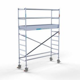 Euroscaffold rolsteiger Euro 4.2 meter werkhoogte 75 x 245 Lichtgewicht platform