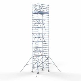 Rolsteiger dubbele voorloopleuning 10.2 meter werkhoogte 135 x 185