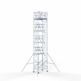 Rolsteiger dubbele voorloopleuning 11.2 meter werkhoogte 135x185 Lichtgewicht platform