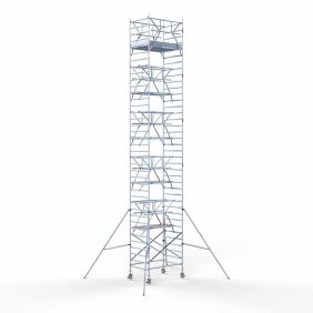 Rolsteiger dubbele voorloopleuning 12.2 meter werkhoogte 135 x 185