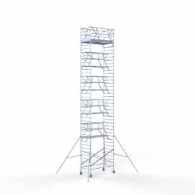 Rolsteiger dubbele voorloopleuning 13.2 meter werkhoogte 135x245 Lichtgewicht platform