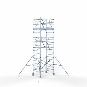 Rolsteiger dubbele voorloopleuning 7.2 meter werkhoogte 135x185 Lichtgewicht platform